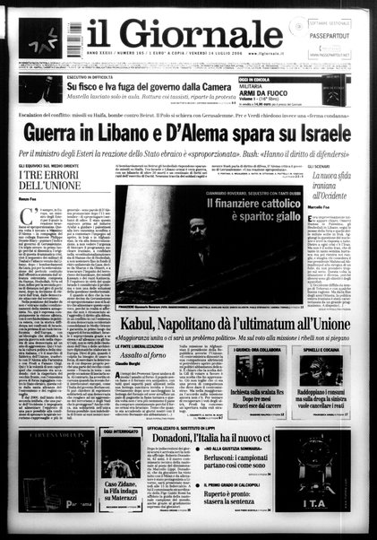 Il giornale : quotidiano del mattino